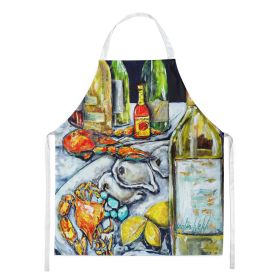 NEW Sit A Spell Seafood Dinner Apron Cooking Kitchen Server Baking Crafts Gardening for Adult Women Men, Unisex, Large, Multicolor