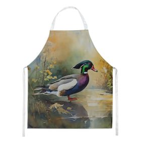 Wood Duck Apron Cooking Kitchen Server Baking Crafts Gardening for Adult Women Men, Unisex, Large, Multicolor