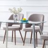 Modern Dining Chairs,Linen Accent Chair, Living Room Leisure Chairs
