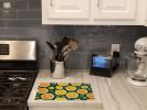 NEW Colorful Lemons Glass Cutting Board Decorative Tempered Glass Kitchen Cutting and Serving Board Large Size Chopping Board