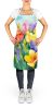 Freesias in Watercolor Apron Cooking Kitchen Server Baking Crafts Gardening for Adult Women Men, Unisex, Large, Multicolor