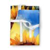 Sunflowers in Watercolor Apron Cooking Kitchen Server Baking Crafts Gardening for Adult Women Men, Unisex, Large, Multicolor