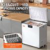 VEVOR Chest Freezer, 3.88 Cu.ft / 110 L Compact Deep Freezer