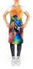 Peacock Apron Cooking Kitchen Server Baking Crafts Gardening for Adult Women Men, Unisex, Large, Multicolor